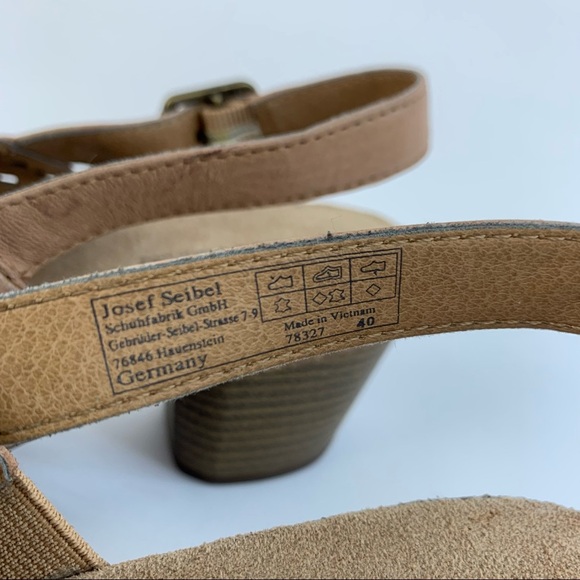 Josef Seibel Rose Mid Heel Sandal Block Heel EU40 - Picture 7 of 10